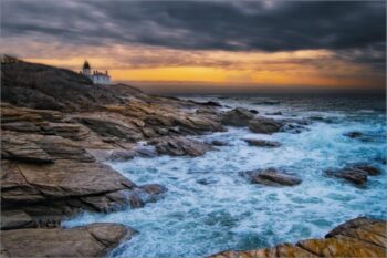 Guardian of Twilight – Print Beavertail Lighthouse Film & Fire