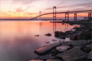 Crimson Crossing – Acrylic Print Fine Art Photography Film & Fire